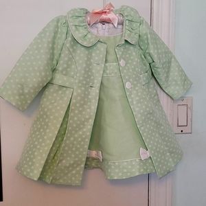 Dress with matching coat